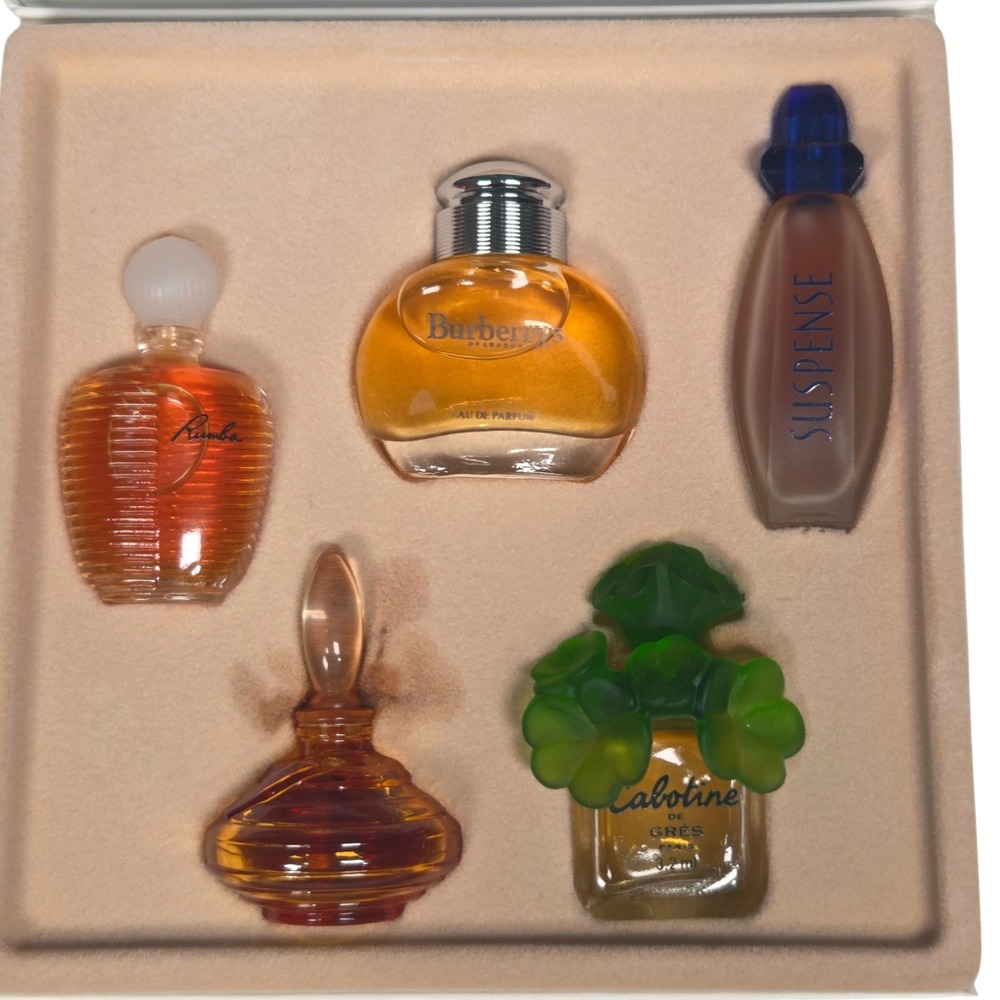 International Perfume Collection Mini Fragrance Set Burberry Balenciaga Vtg Rare - Picture 3 of 8